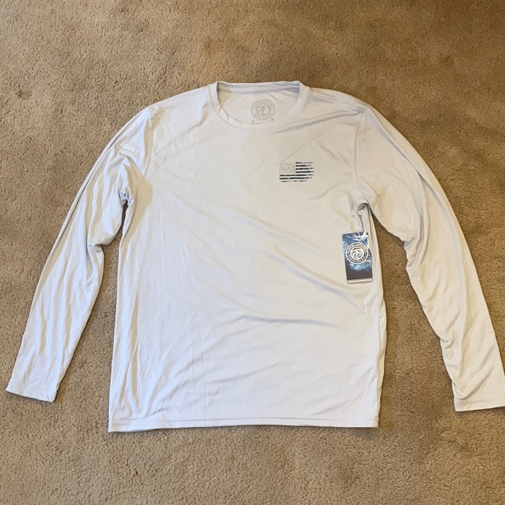 Vapor Apparel, Silver, Medium, Long sleeve T-shirt